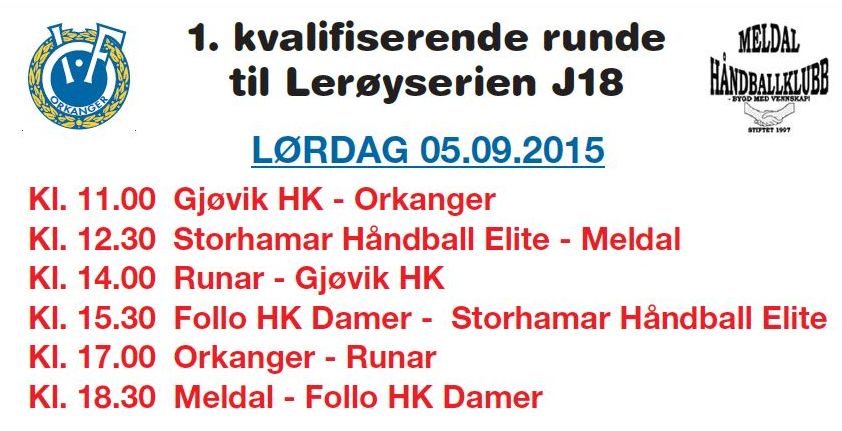 1. kvalifiserende rund til Leroyserien J18 5.9.2015 liten