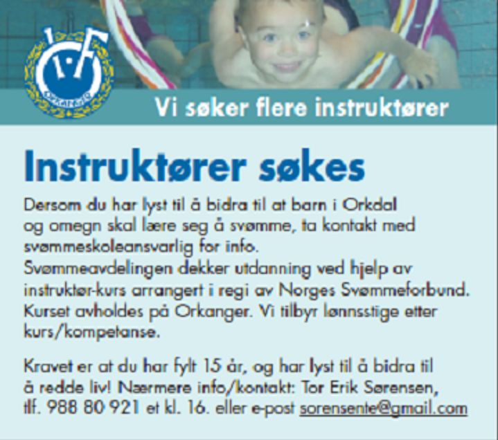 2016 09 07 Annonse Instruktorer