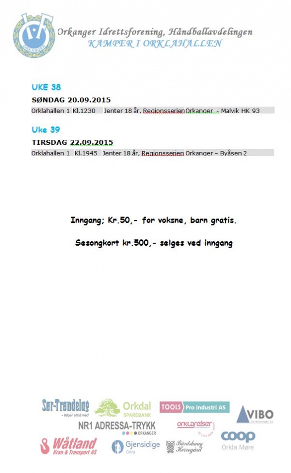 Kampannonse 2015 uke 38 og 39
